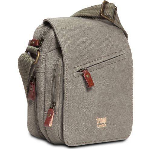 Image of Trp0239 Troop London Classic Canvas Across Body Bag Brown