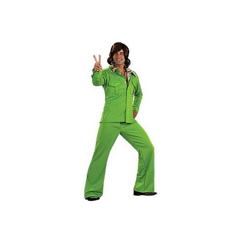 Image of Rubie's Fancy Dress Costume - Leisure Suit Green - Standard - Adult Uk Up To 44 Jacket Size