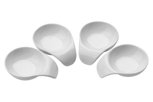 Image of Premier Housewares Porcelain Serving Dishes In White (set Of 4)