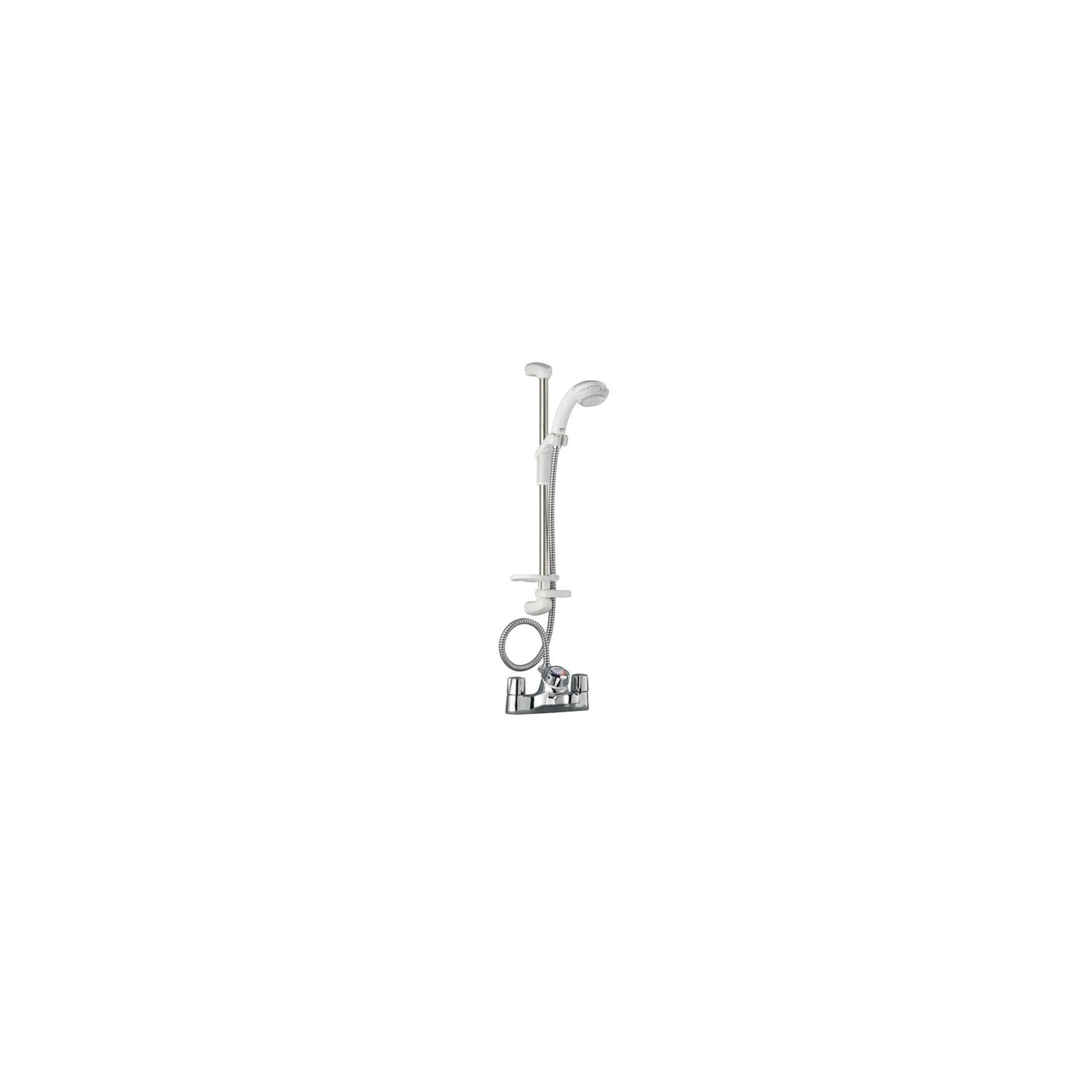 Mira Extra EV Bath Shower Mixer and Kit White / Chrome at Tesco Direct