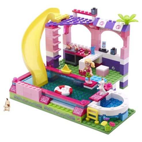 Image of Mega Bloks Barbie Chelsea Pool Party Playset