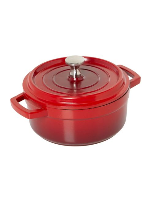 Image of Linea Red Mini Round Cast Aluminium Dish