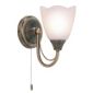 Endon Lighting Wall Light in Antique Brass Plate