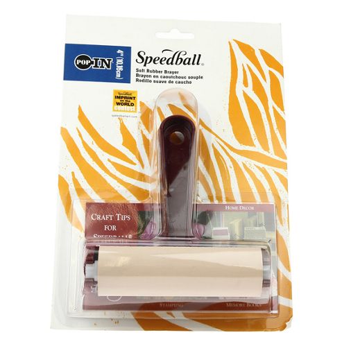 Image of Pop-in Soft Rubber Brayer - 4"
