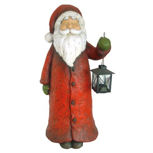 Image of Naeve Leuchten Santa Clause With Lantern - Red