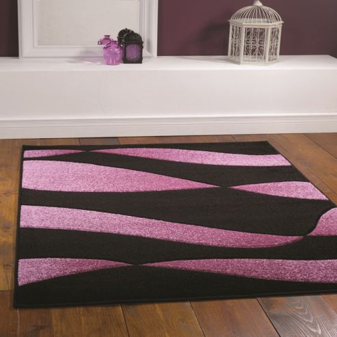 Image of Orleans Organza Black/purple 120x170 Cm Rug