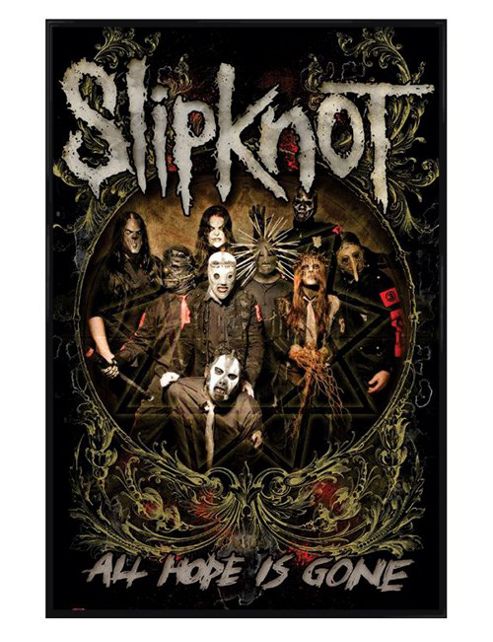 Image of Slipknot Gloss Black Framed All Hope Is Gone Ii Poster