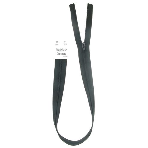 Image of Dress Zip - 51cm - Black