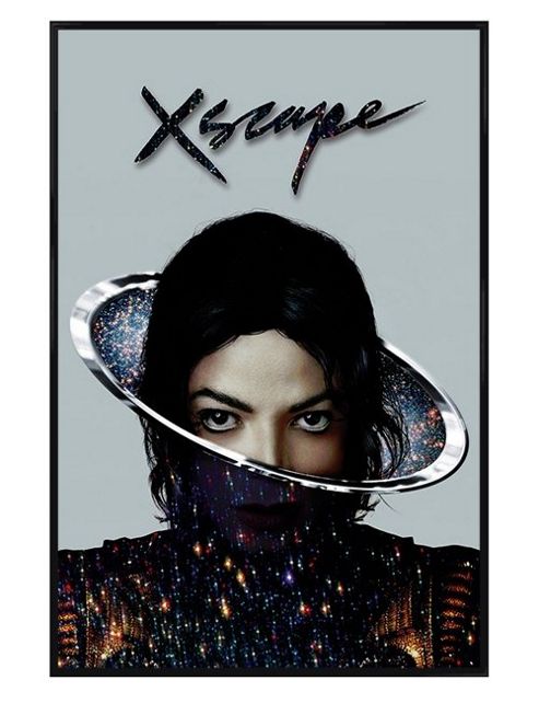 Image of Gloss Black Framed Michael Jackson Xscape Poster
