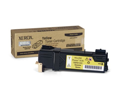 Image of Xerox Yellow Toner Cartridge For Phaser 6125 (yield 1,000)