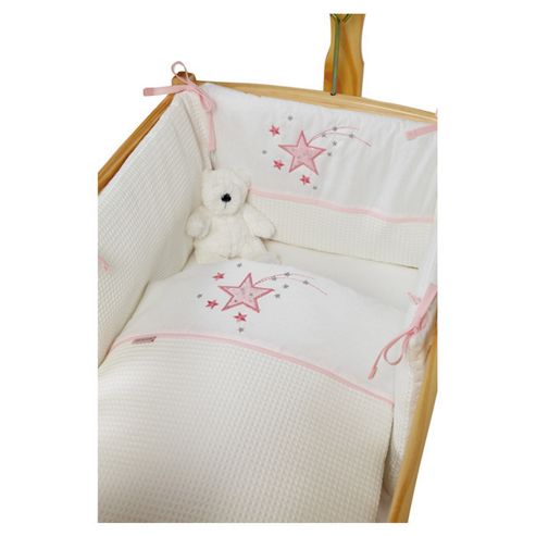 Image of Clair De Lune Stardust Rocking Crib Bedding Set - Blue - Pink