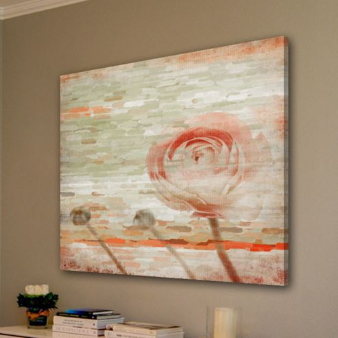 Image of Parvez Taj Rose Canvas Wall Art - 45 Cm H X 45 Cm W X 5 Cm D
