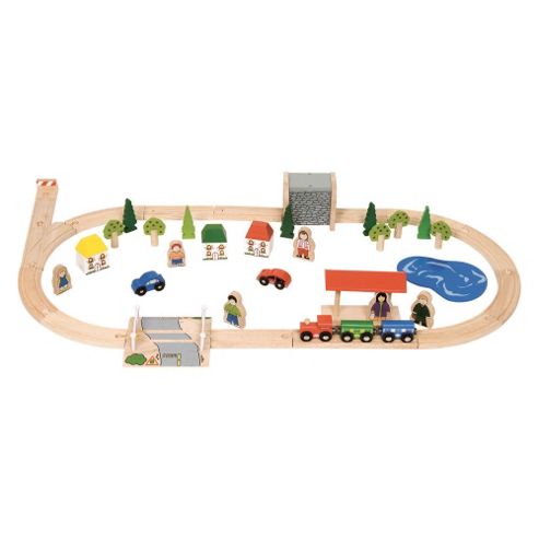 Image of Bigjigs Rail Bjt011 Village Train Set
