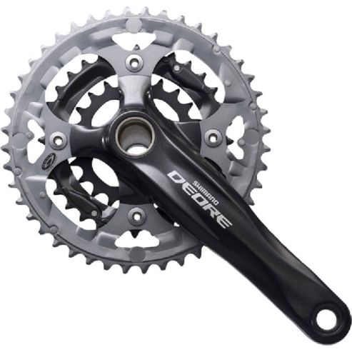 Image of Shimano Deore Fc-m590 - 22/32/44 - 9 Speed Mtb Chainset In Black - 170mm