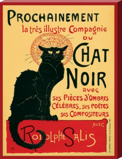 Image of Chat Noir Large Canvas Print