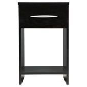 Ashton 1 Drawer Bedside Cabinet Black Ash