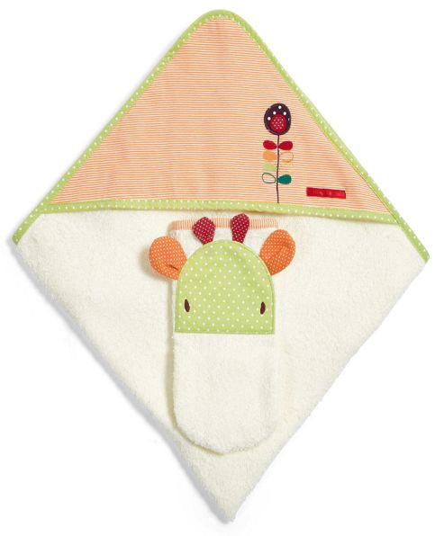 Image of Mamas & Papas - Jamboree - Hooded Towel & Mitt