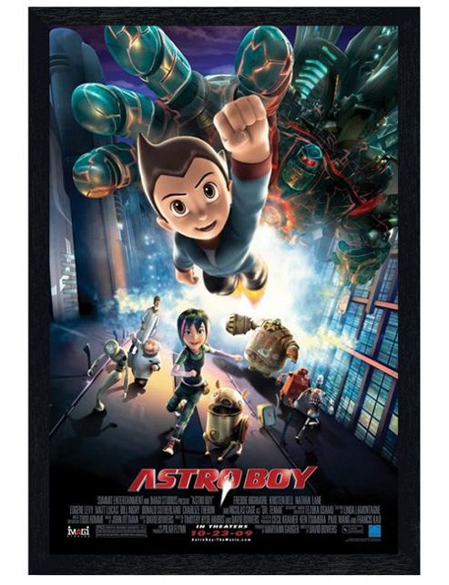 Image of Astro Boy Us Cinema Black Wooden Framed Poster