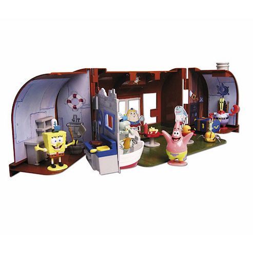Image of Spongebob Squarepants The Krusty Krab Playset With 5 Figures
