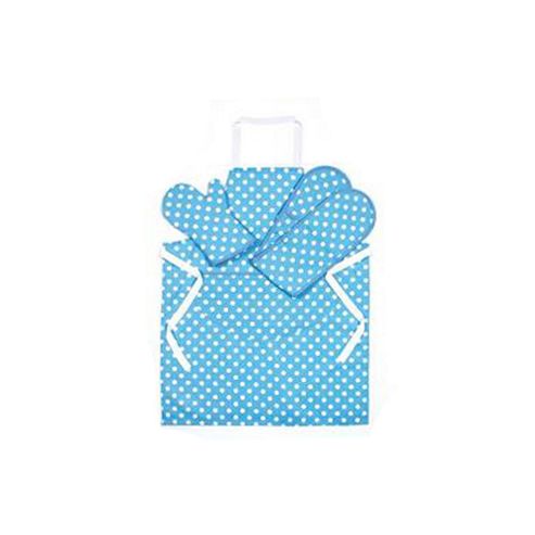 Image of Rushbrookes Spotty Blue Pvc Adults Apron