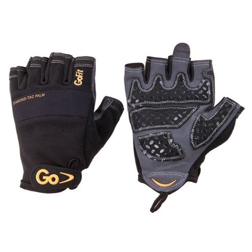 Image of Gofit Diamond Tac Weightlifting Glove Black X Large