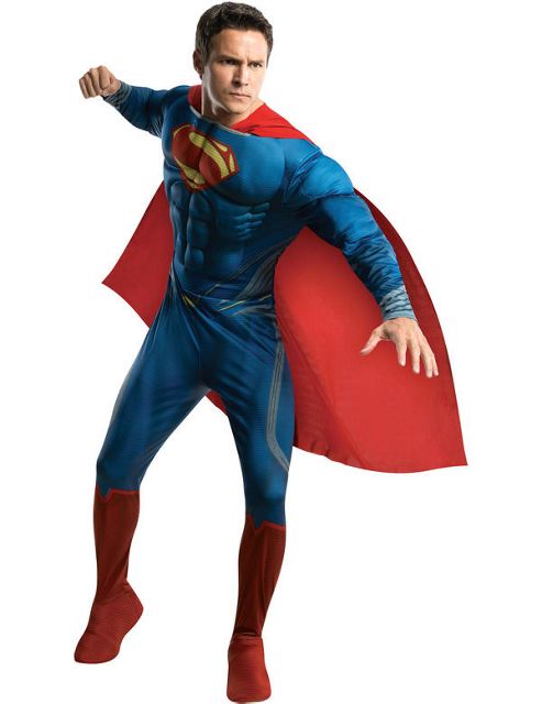 Image of Man Of Steel Superman Costume Deluxe Medium