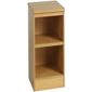 Enduro Two Shelf Narrow Bookcase - Warm Oak