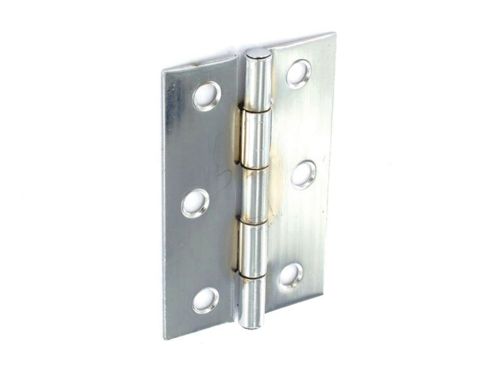Image of Securit S4308 Steel Butt Hinges Zp 75mm X2