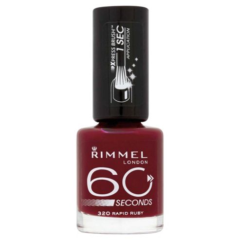 Image of Rimmel 60 Seconds Nail Polish Rapid Ruby