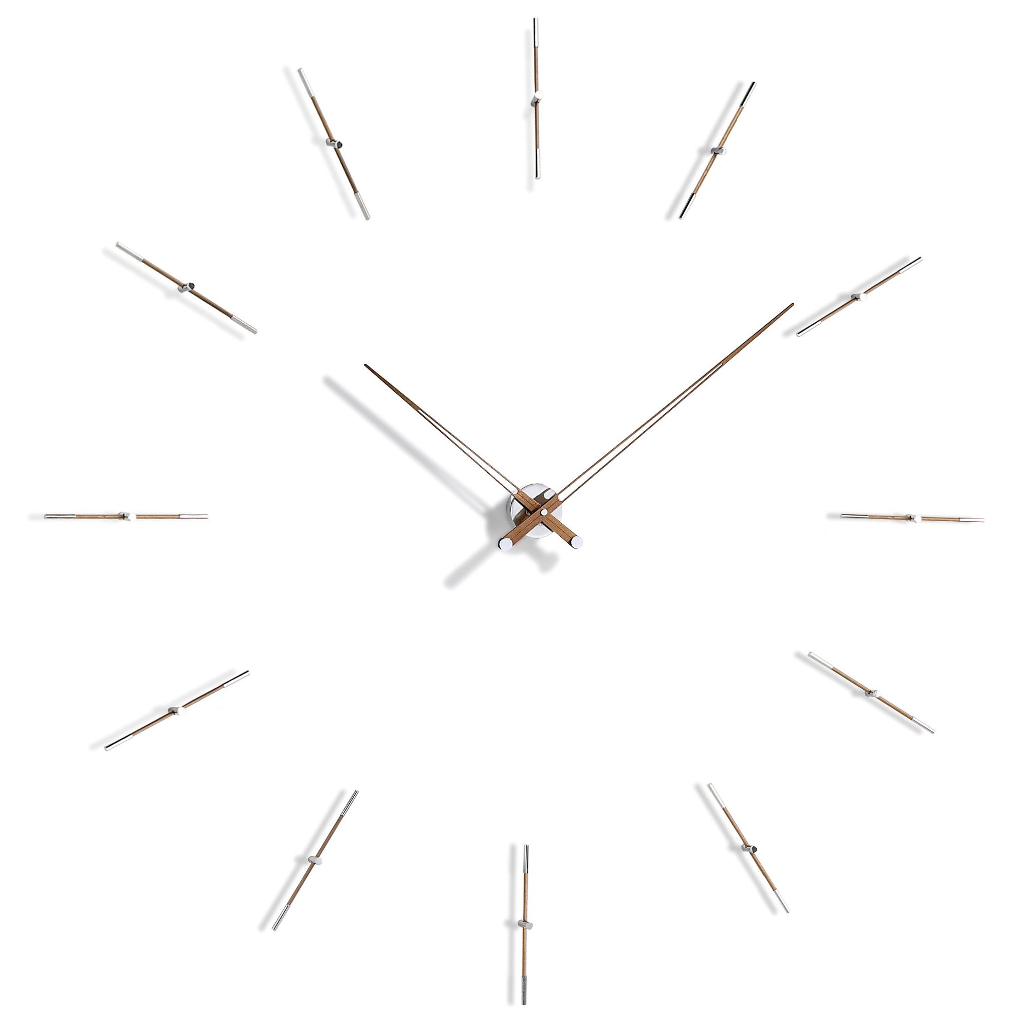 NOMON Merlin 12 N-125 Clock - Natural Walnut at Tesco Direct