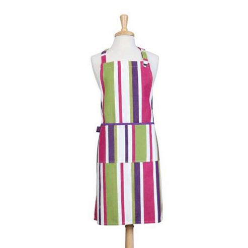 Image of Rushbrookes Regatta Apron, Purple Stripe