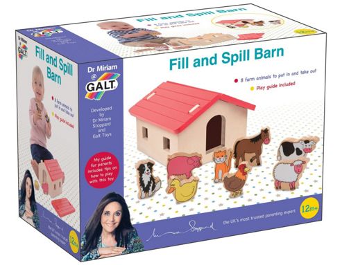 Image of James Galt & Co Ltd Galt1004192 Baby Dr Miriam Wooden Fill & Spill Barn