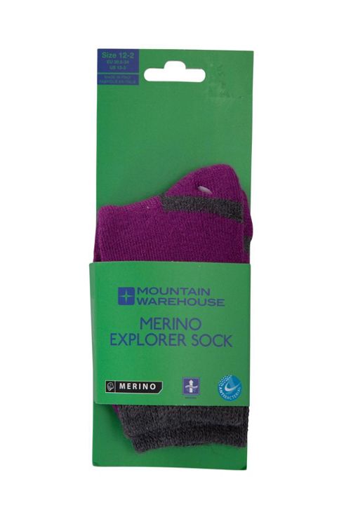 Image of Merino Kids Socks - Purple