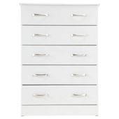 Tenby 5 Drawer Chest, White