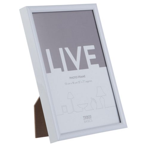 Image of Tesco Basic Photo Frame White 5 X 7"