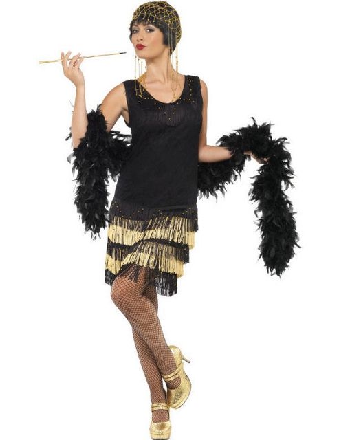 Image of Fringe Flapper Dress Large
