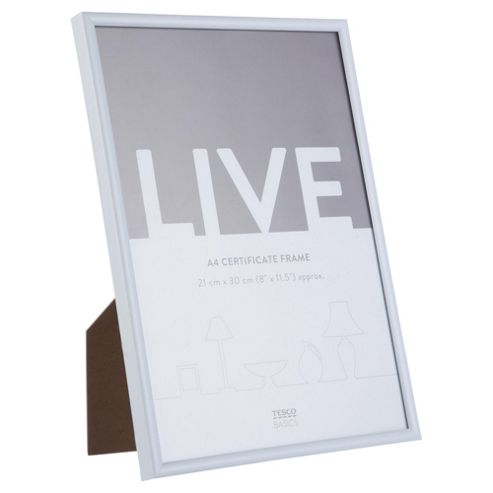 Image of Tesco Basic Photo Frame A4, White