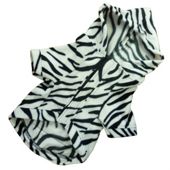 Zebra Print Dog Onesie - XS