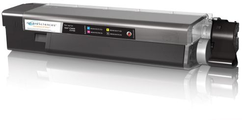 Image of Media Sciences - Oki 43324408 Compatible Black Toner Cartridge