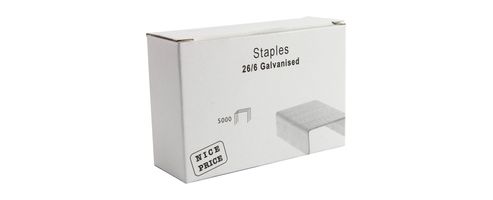 Image of Staples 26/6 Pack Of 5000 Wx27001