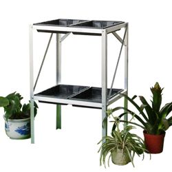 Nison 2 Tier Greenhouse Staging With 4 Seed Trays