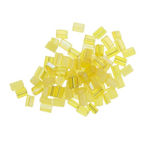 Image of Czech Seed Bead Tiny Flats Yellow Mix
