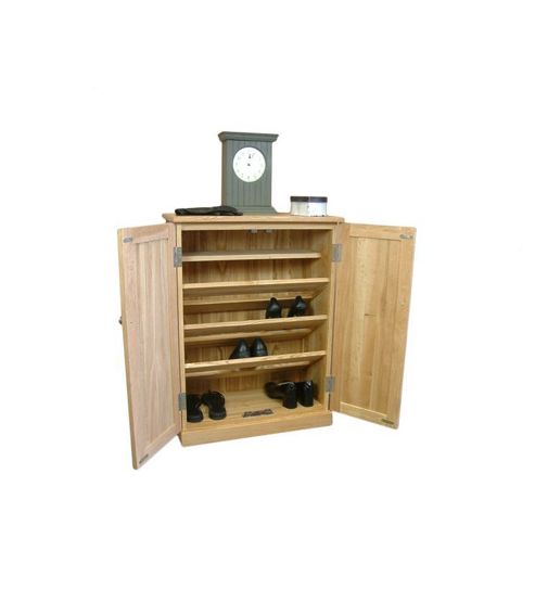 Image of Baumhaus Mobel Oak Shoe Cupboard