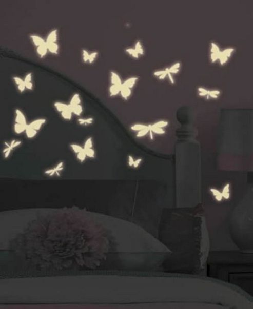 Image of Butterfly Glow In The Dark Stickers