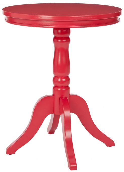 Image of Safavieh Vivienne Side Table - Red