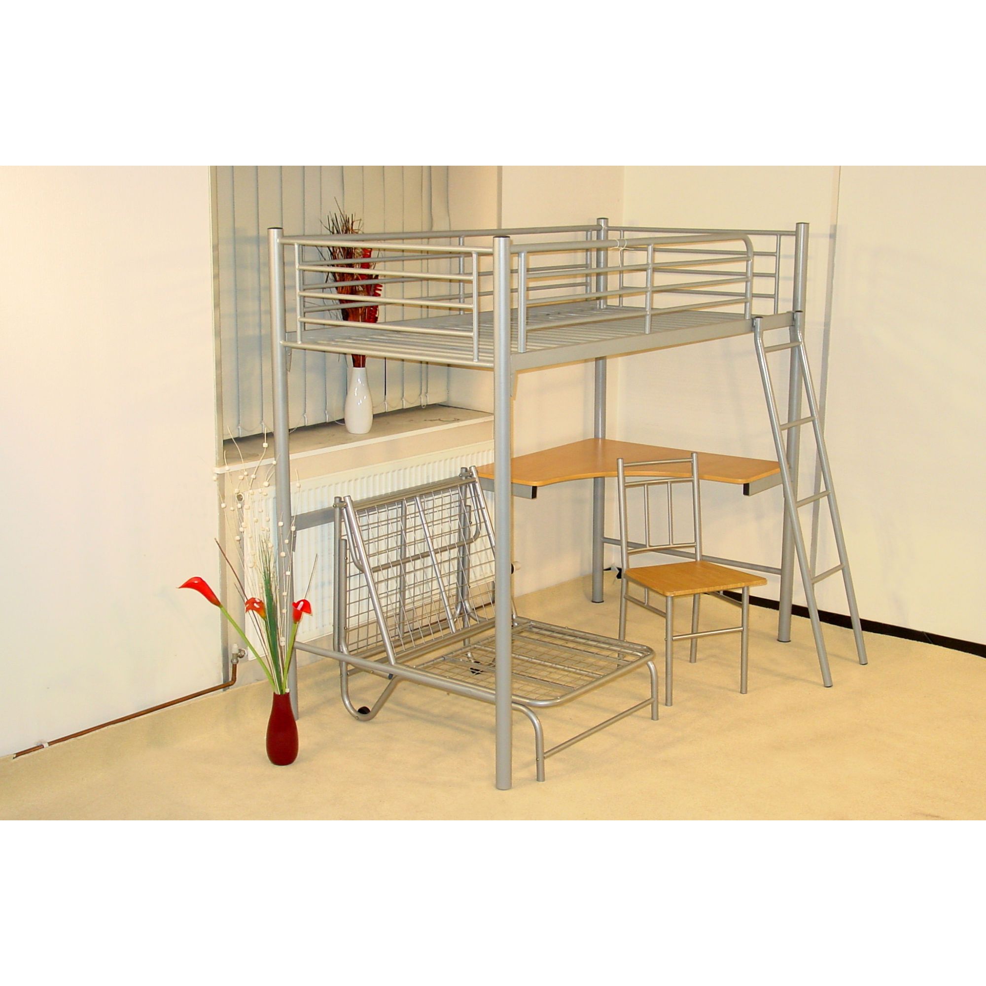 Heartlands JSH1297Study Single Bunk Bed Frame at Tesco Direct