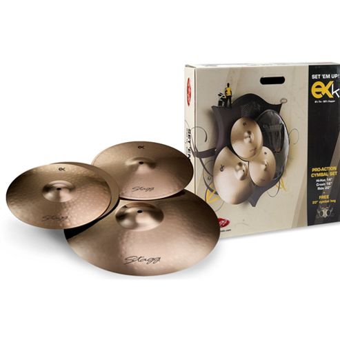 Image of Stagg Exk Bronze Cymbal Set