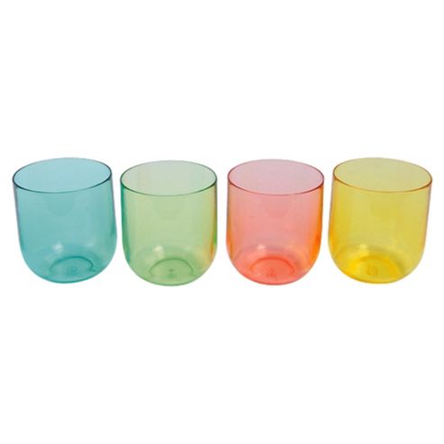 Image of Tesco Picnic Tumbler Stack Multi Brights 4pk