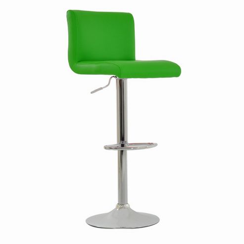 Image of Alto Green Faux Leather Bar Stool