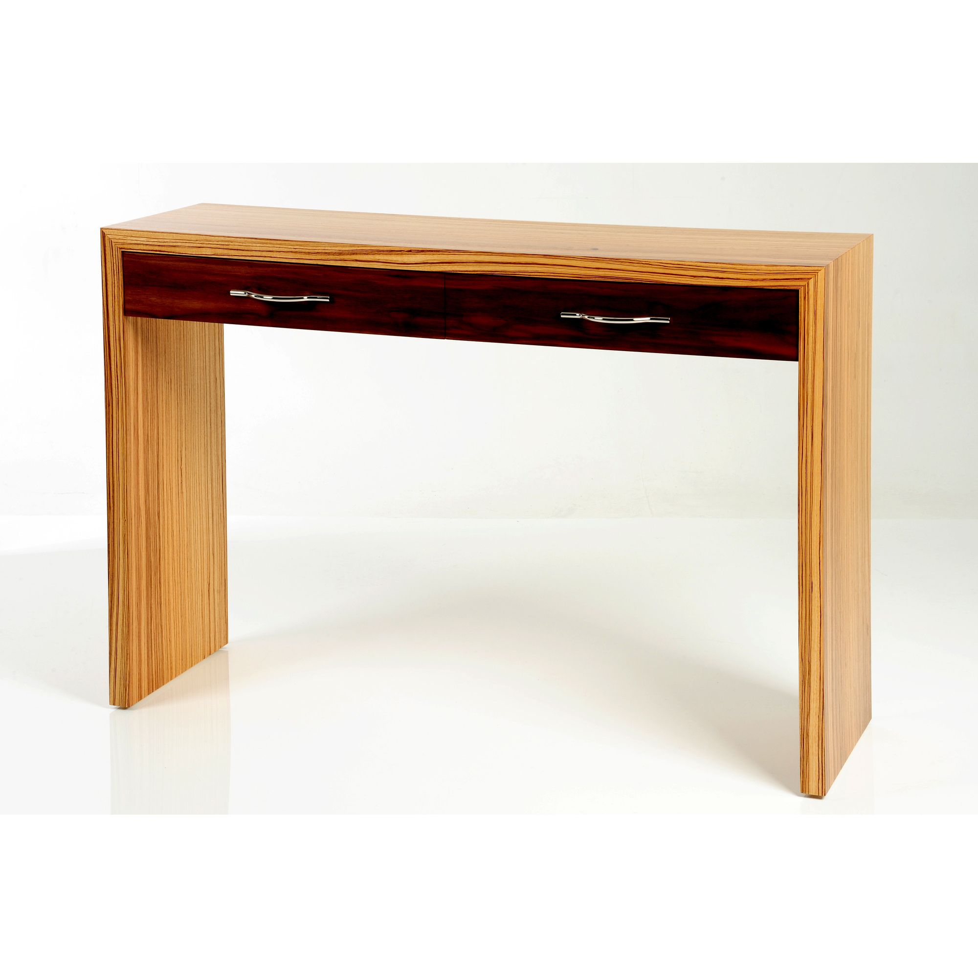 Trefurn Linear Occassional Table - Zebrano and Black Walnut at Tesco Direct